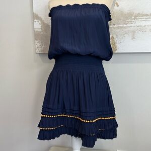 knee length dresses for ladies Ramy Brook Emberly Metallic Minidress main image 1